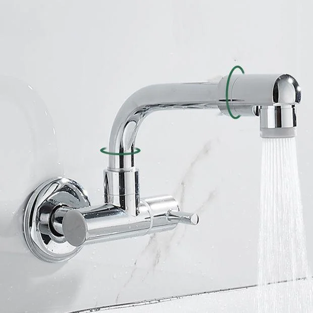 Wall Mounted Metal Tub Filler Low Arc Waterfall Bathtub Tap -Bathlova