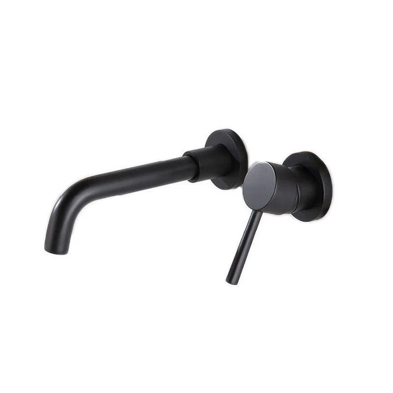 Wall Mounted Metal Tub Filler One Handle Rotatable Tub Tap Trim -Bathlova