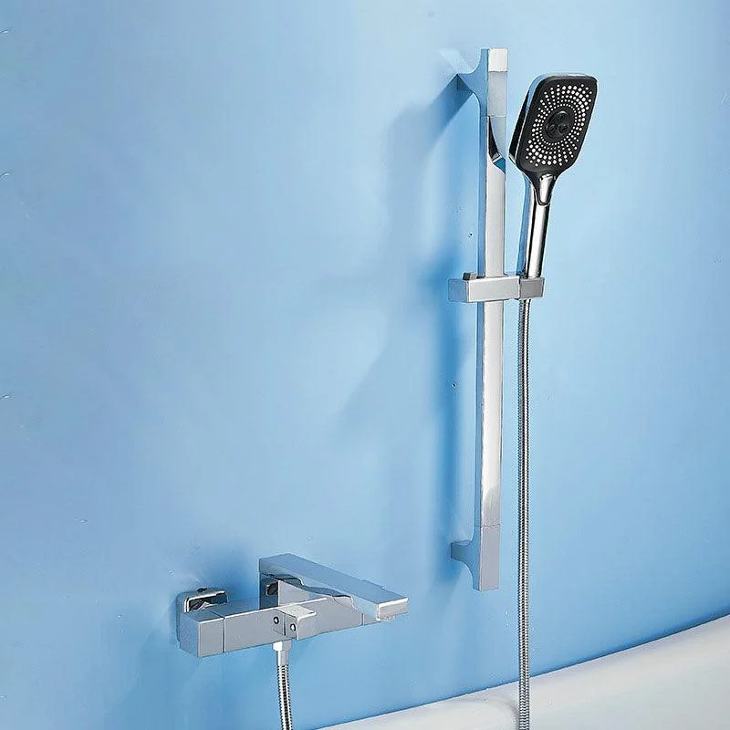 Wall Mounted MetalTub Filler Double Handles Wall Mounted Tap -Bathlova