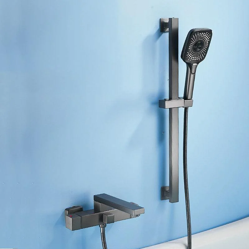 Wall Mounted MetalTub Filler Double Handles Wall Mounted Tap -Bathlova