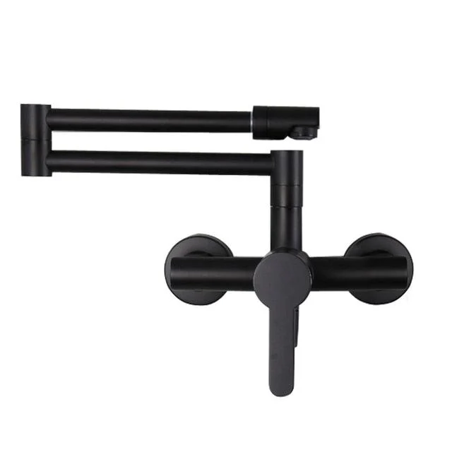 Wall Mounted Mixer Tap Kitchen Tap with Spray Gun Brass Sink Mixer Tap -Bathlova