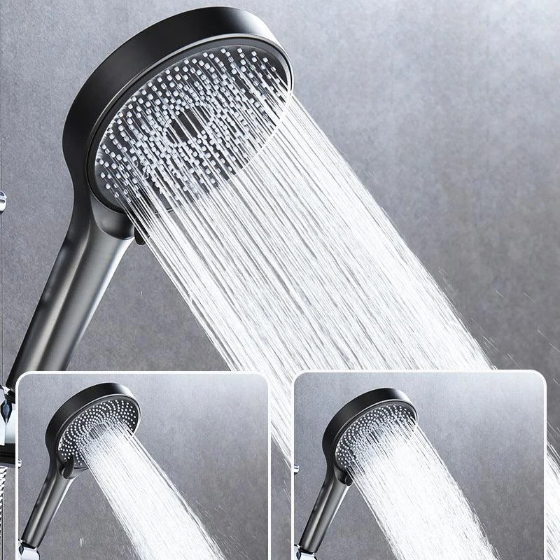 Wall Mounted Modern Square Metal Shower Adjustable Shower Head Shower Tap -Bathlova