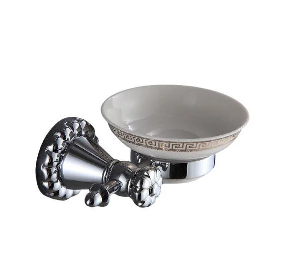 Wall Mounted Silver Soap Dish Bathroom Accessory -Bathlova