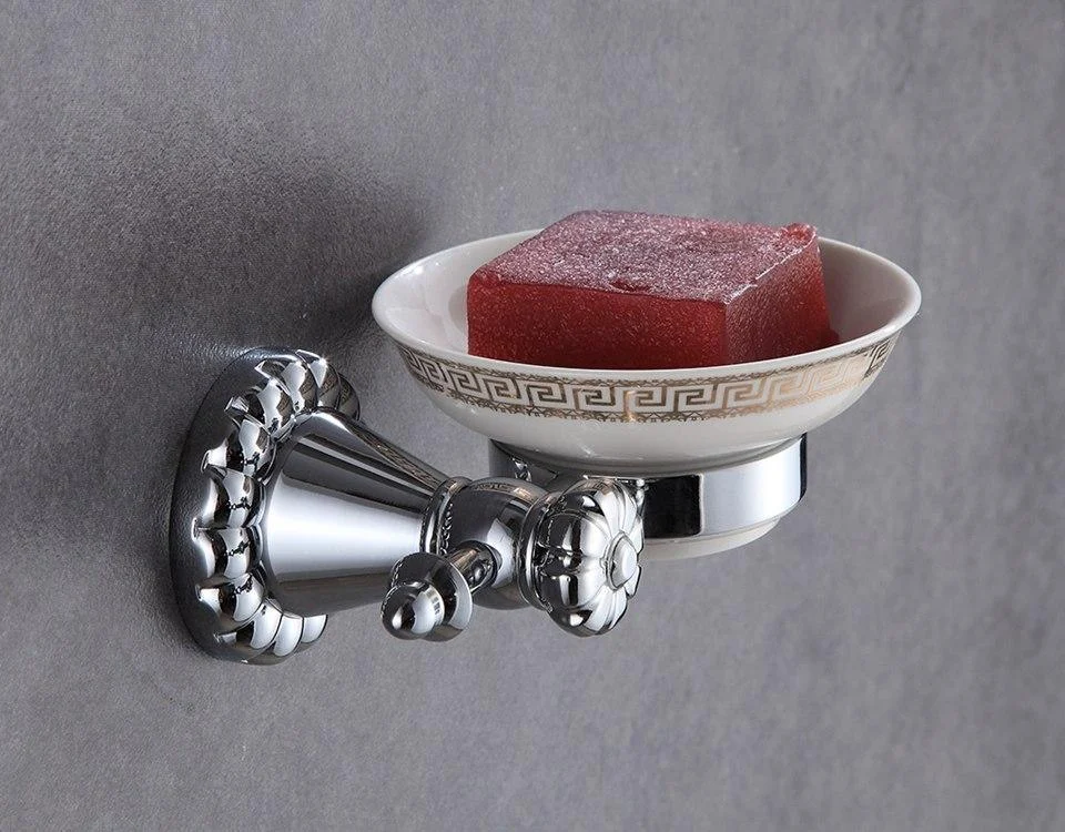 Wall Mounted Silver Soap Dish Bathroom Accessory -Bathlova