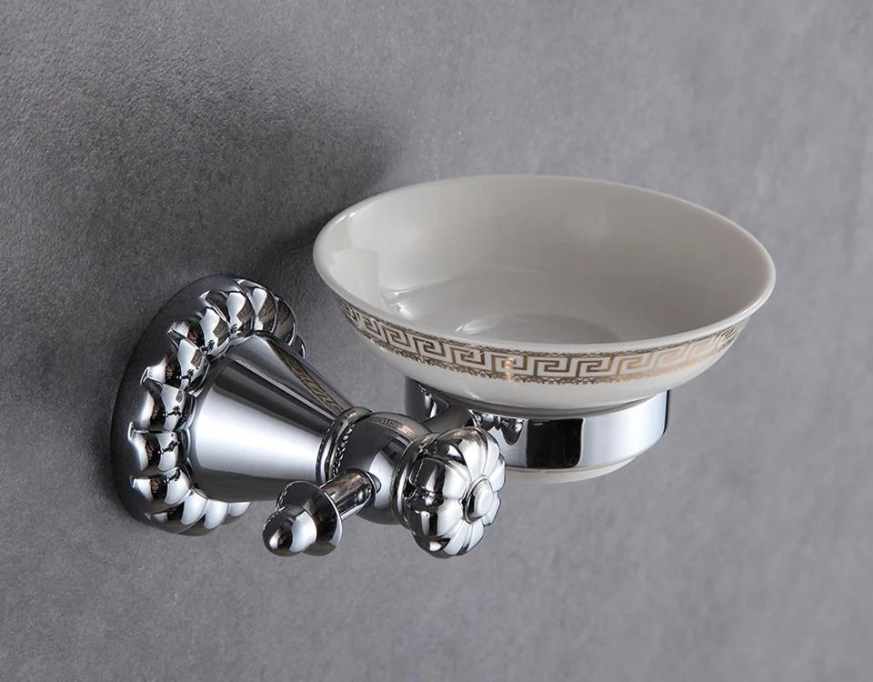 Wall Mounted Silver Soap Dish Bathroom Accessory -Bathlova