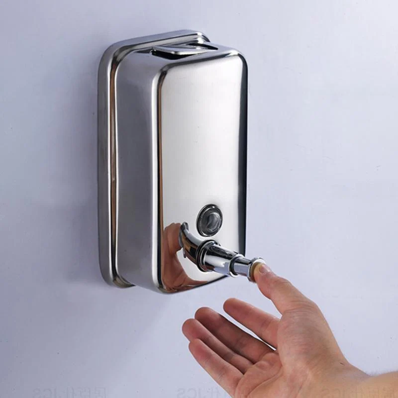 Wall Mounted Stainless Steel Liquid Hand Soap Dispenser -Bathlova