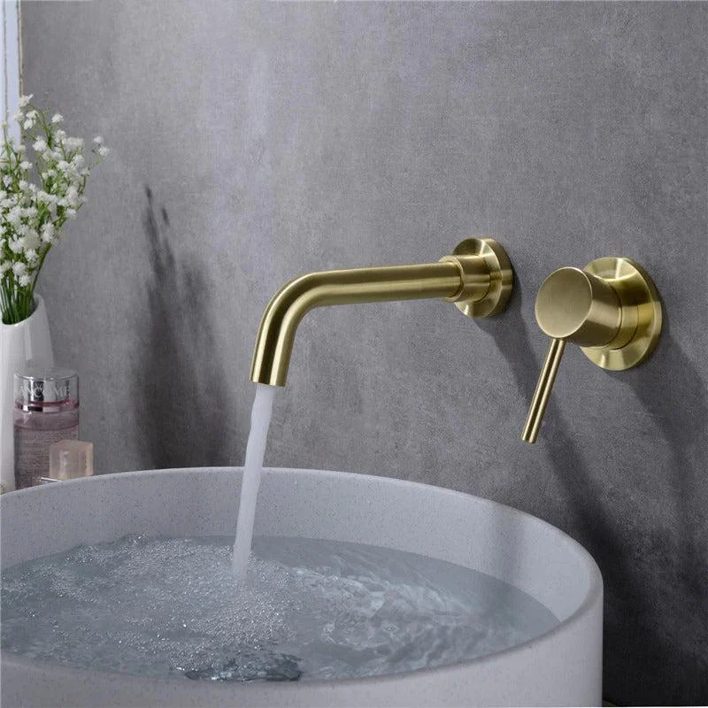 Wall Mounted Stainless Steel Tap Single Handle Bathroom Tap in 6 Colors -Bathlova