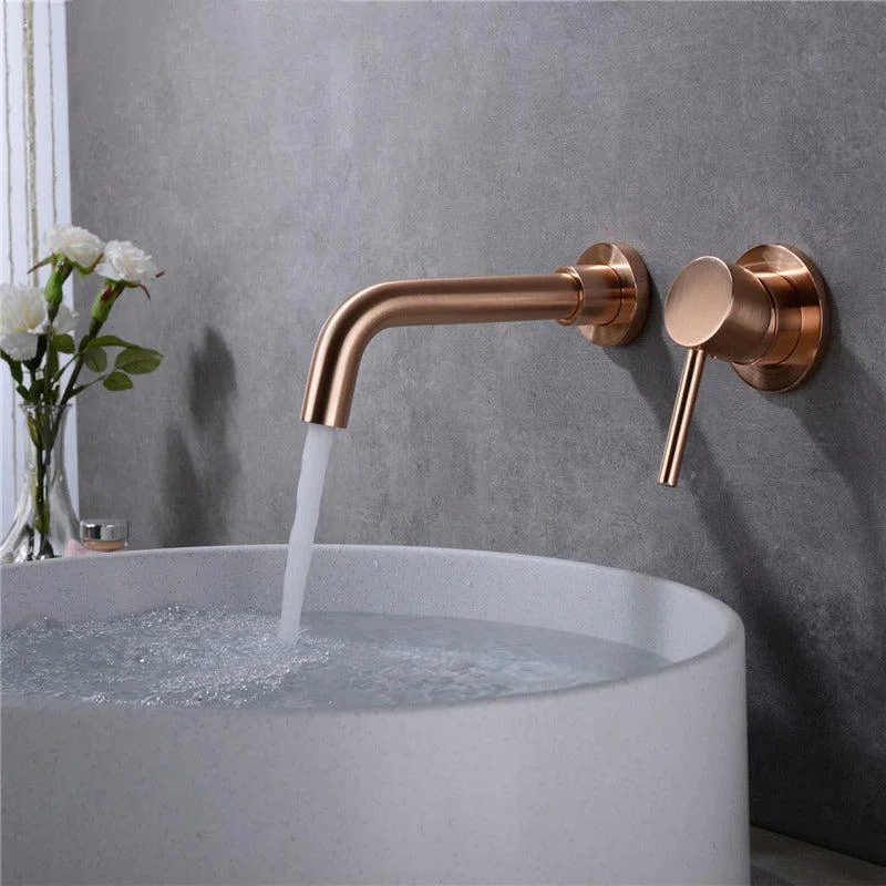 Wall Mounted Stainless Steel Tap Single Handle Bathroom Tap in 6 Colors -Bathlova