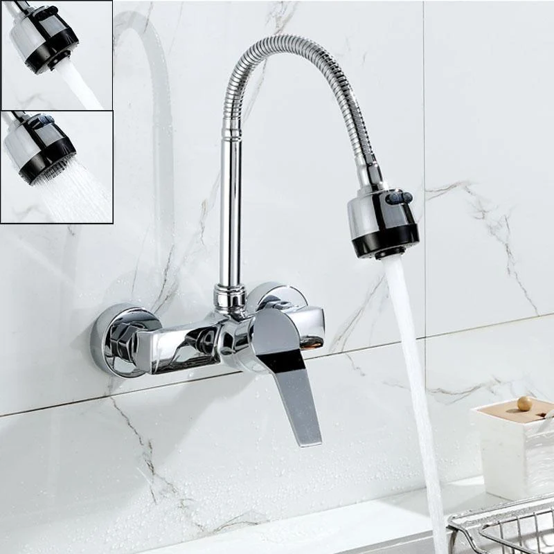 Wall Mounted Stream Sprayer Two Modes Kitchen Tap -Bathlova