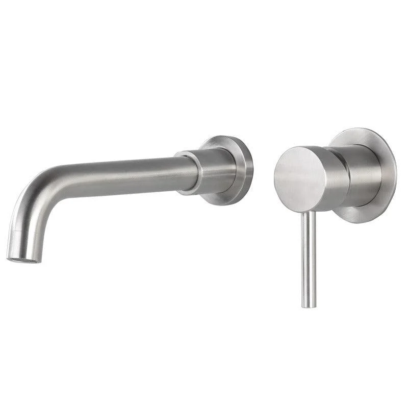 Wall Mounted Tap 2 Holes Bathroom Tap with Single Lever Handle -Bathlova