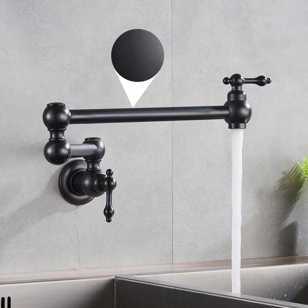 Wall Mounted Tap Single Cold Water Tap 360 Rotating Spout Tap -Bathlova