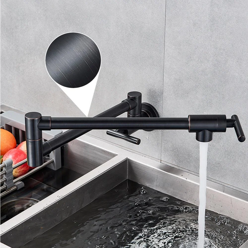 Wall Mounted Tap Single Cold Water Tap 360 Rotating Spout Tap -Bathlova