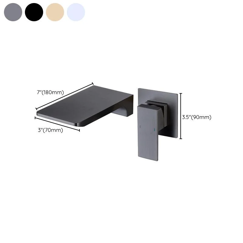 Wall Mounted Taps Contemporary Single Handle Tap for Bathroom -Bathlova