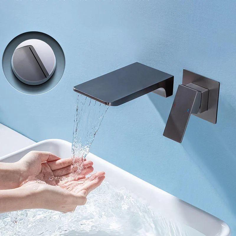 Wall Mounted Taps Contemporary Single Handle Tap for Bathroom -Bathlova