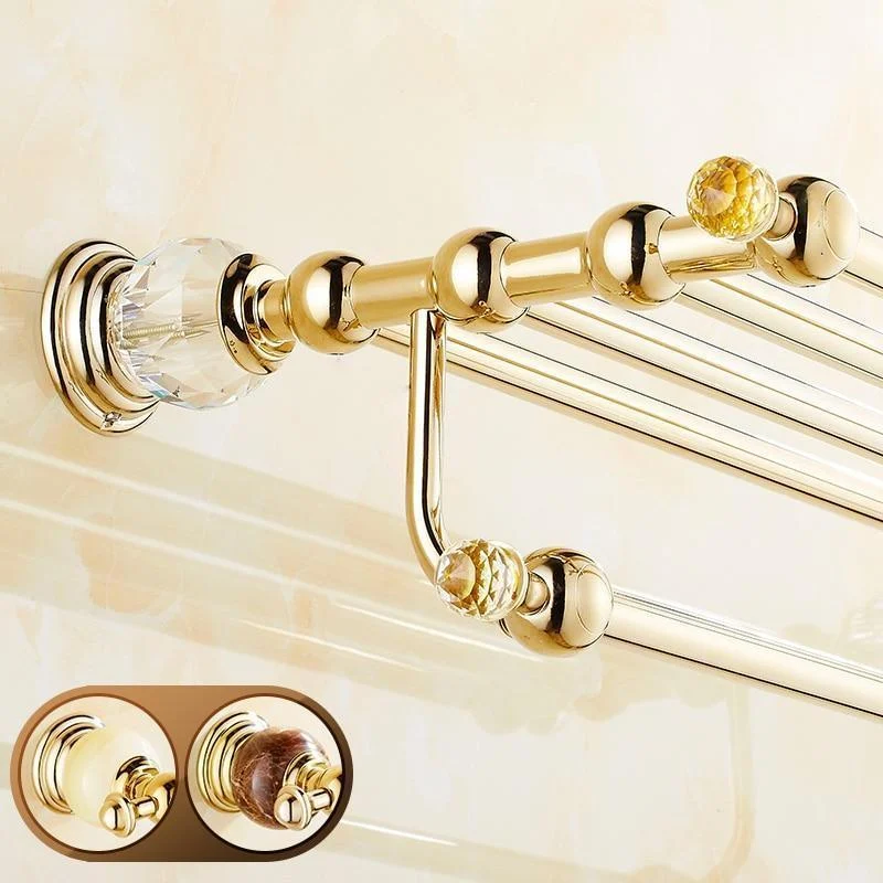 Wall Mounted Towel Shelf with Towel Bar Towel Holder -Bathlova