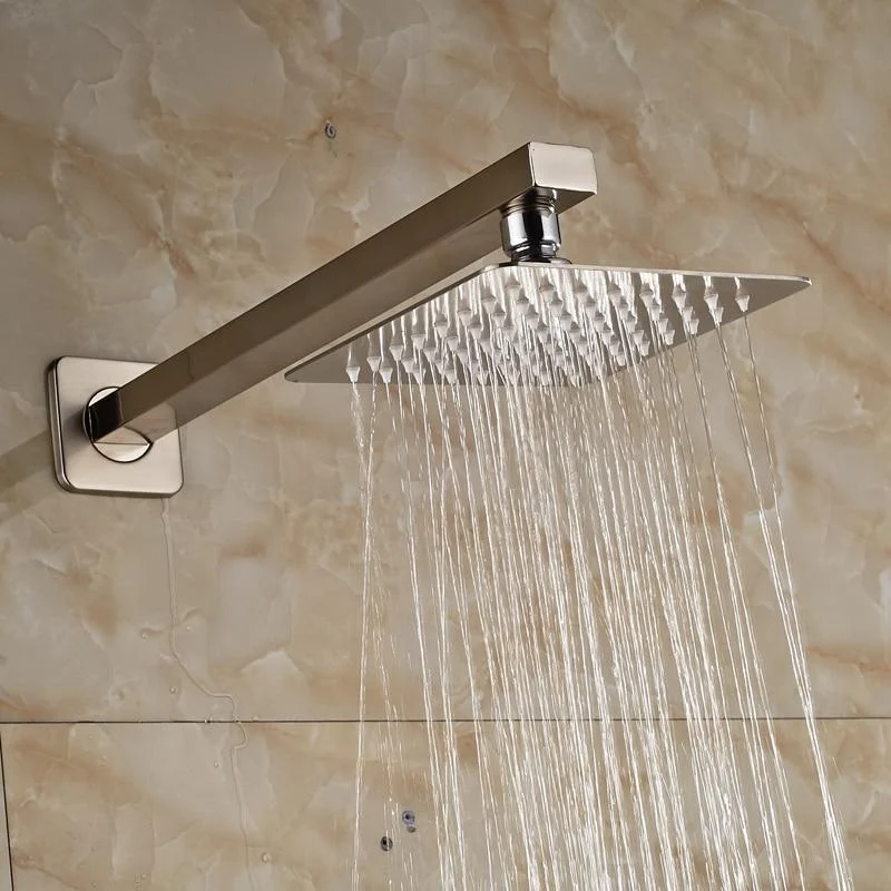 Wall Mounted Ultrathin Style Shower Head with Shower Arm -Bathlova