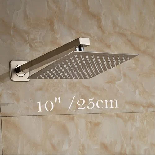 Wall Mounted Ultrathin Style Shower Head with Shower Arm -Bathlova