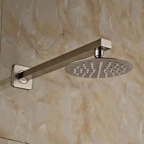 Wall Mounted Ultrathin Style Shower Head with Shower Arm -Bathlova