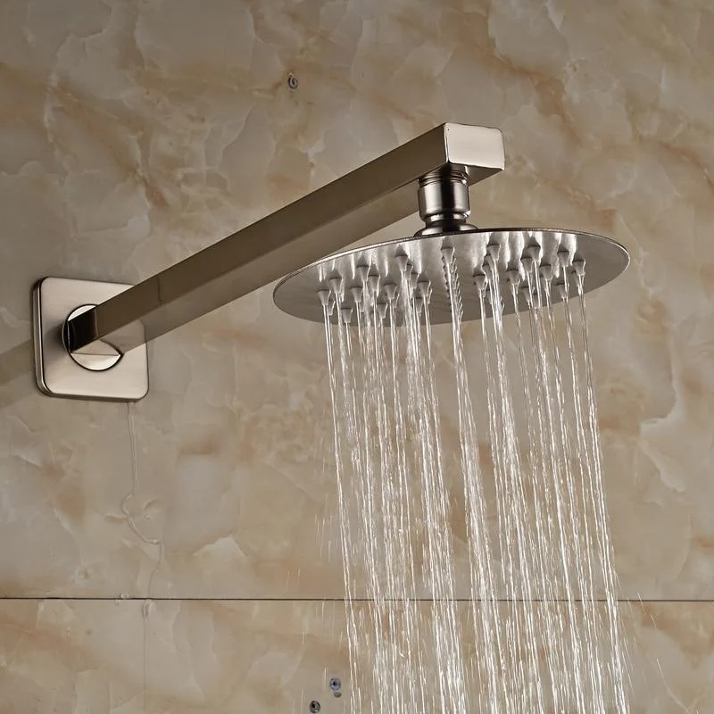 Wall Mounted Ultrathin Style Shower Head with Shower Arm -Bathlova