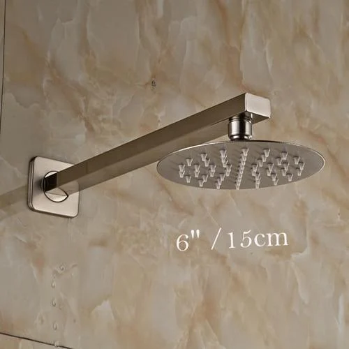 Wall Mounted Ultrathin Style Shower Head with Shower Arm -Bathlova