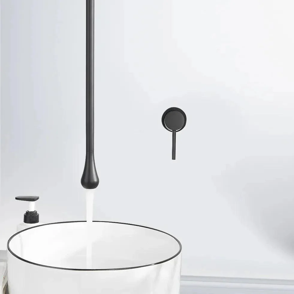 Wall Mounted Water Drop Hang Ceiling Tap Bathroom Basin Bathtub Tap -Bathlova