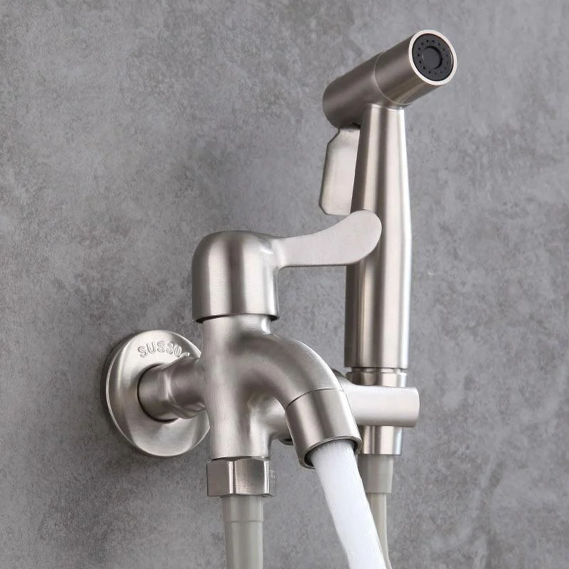 Wash Machine Tap With Toilet Bidet Tap With Independent Switch -Bathlova