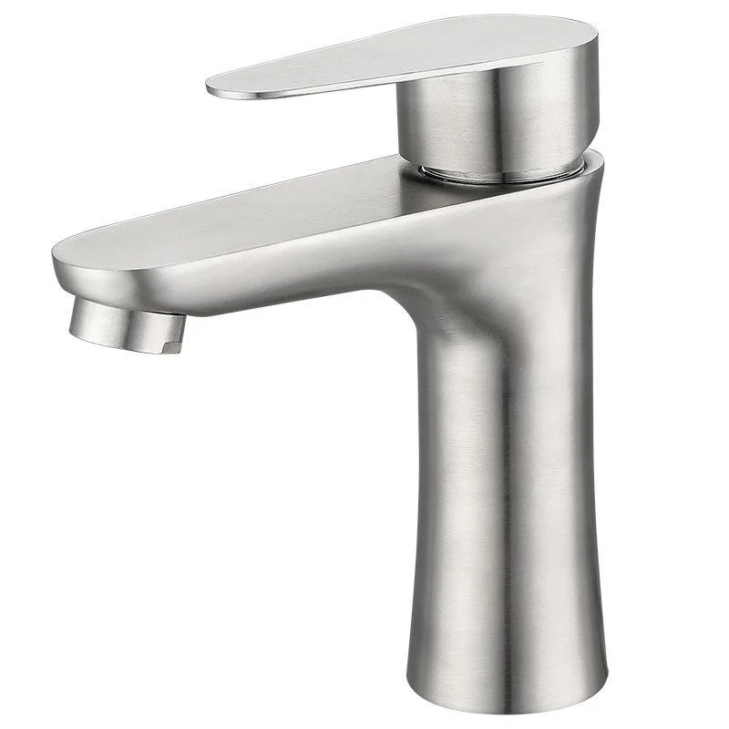 Water Hose Sink Tap Stainless Steel Single Lever Handle Bathroom Tap -Bathlova