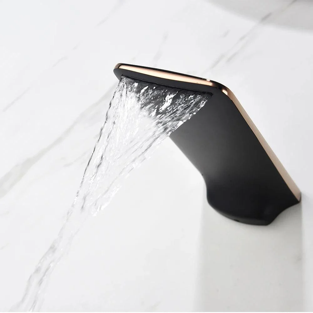 Water Valve Shower Mixer Rose Gold and Black Basin Valve -Bathlova