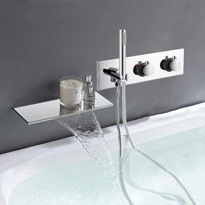 Waterfall Bathroom Bathtub Tap Bathroom Bath Waterfall Basin Tap -Bathlova