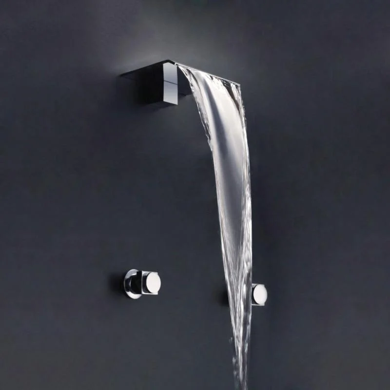 Waterfall Bathroom Tap Basin Mixer Tap Wall Mount Tap -Bathlova