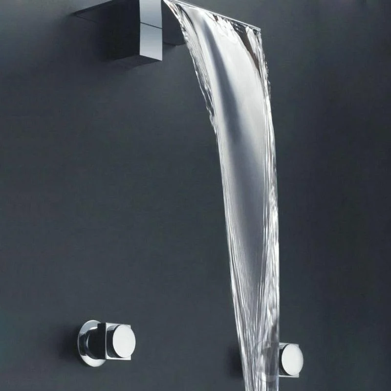 Waterfall Bathroom Tap Basin Mixer Tap Wall Mount Tap -Bathlova