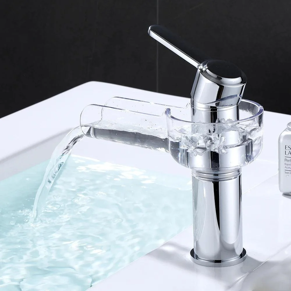 Waterfall Bathroom Tap Single handle Basin Mixer Tap Bath Tap -Bathlova