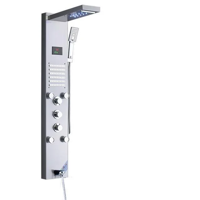 Waterfall Shower Panel Tap LED Light Body Massage Jets -Bathlova