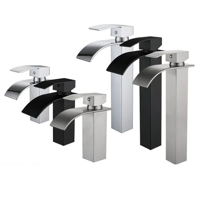 Waterfall Spout Sink Bathroom Tap Light Luxury Basin Lavatory Tap -Bathlova