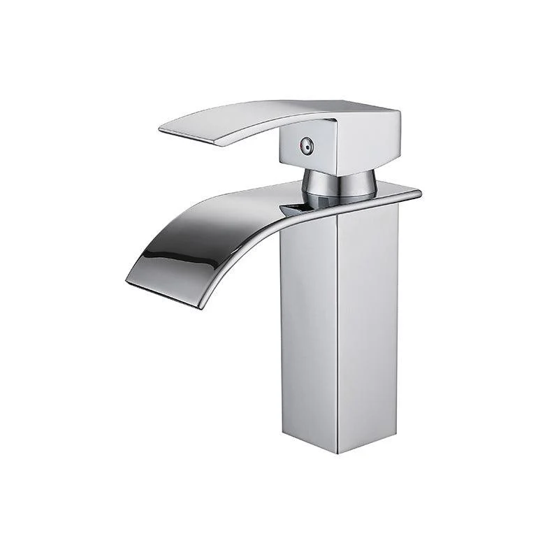 Waterfall Spout Sink Bathroom Tap Light Luxury Basin Lavatory Tap -Bathlova