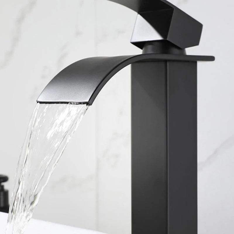 Waterfall Spout Sink Bathroom Tap Light Luxury Basin Lavatory Tap -Bathlova