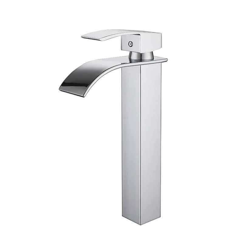 Waterfall Spout Sink Bathroom Tap Light Luxury Basin Lavatory Tap -Bathlova