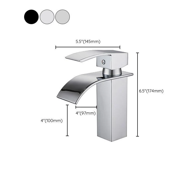 Waterfall Spout Sink Bathroom Tap Light Luxury Basin Lavatory Tap -Bathlova