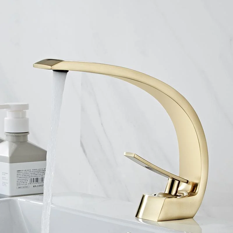 Waterfall Spout Widespread Lavatory Tap Modern Lever Handles Sink Tap -Bathlova