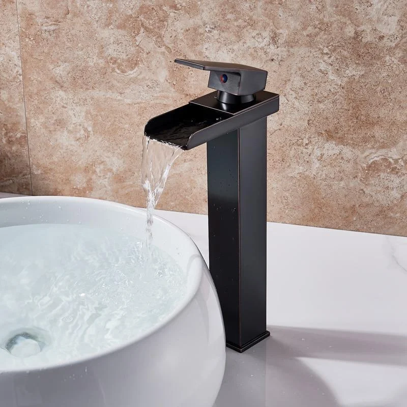 Waterfall Type Deck Mount Single Handle Basin Sink Tap -Bathlova