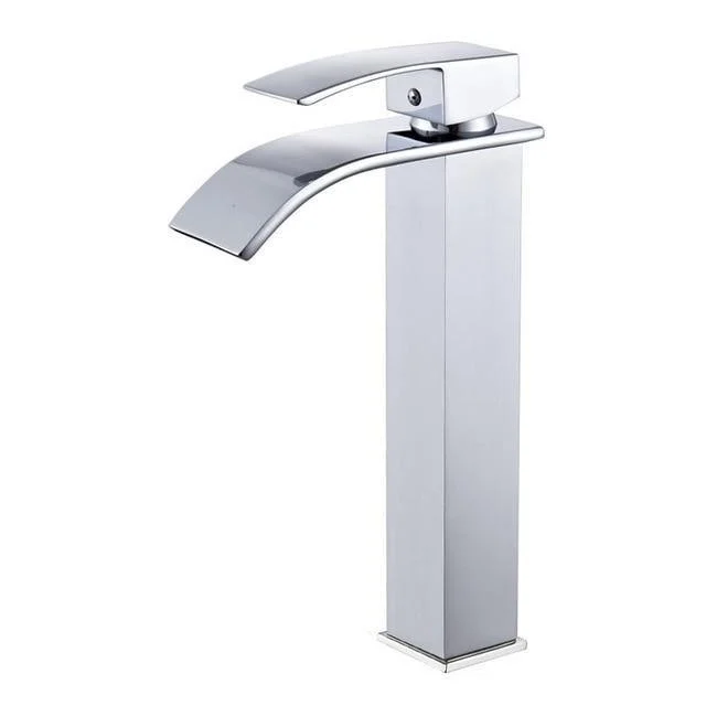 Waterfall Type Deck Mount Single Handle Basin Sink Tap -Bathlova