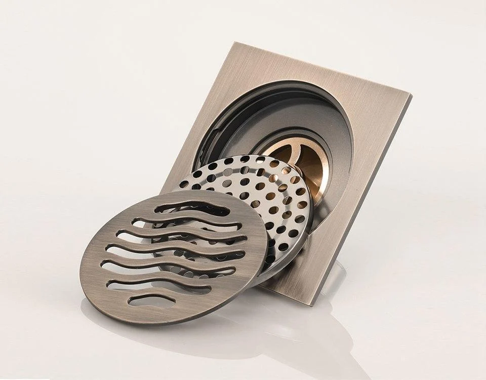 Wave Style Bathroom Shower Floor Drain -Bathlova