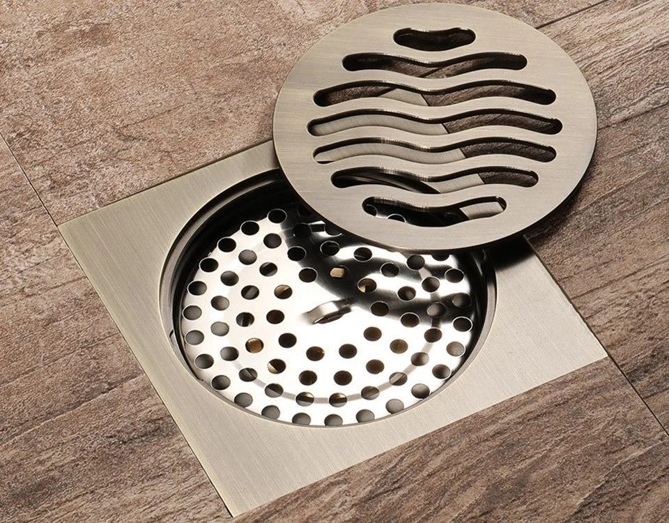 Wave Style Bathroom Shower Floor Drain -Bathlova