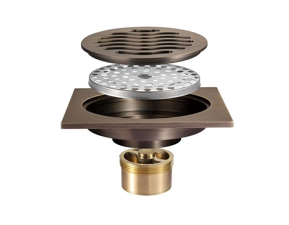 Wave Style Bathroom Shower Floor Drain -Bathlova