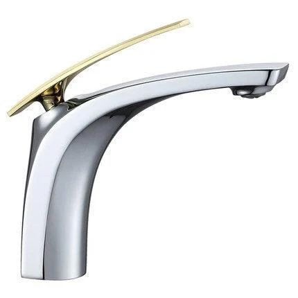 White and Red Bathroom Basin Taps Sink Mixer Tap Single Handle Tap -Bathlova