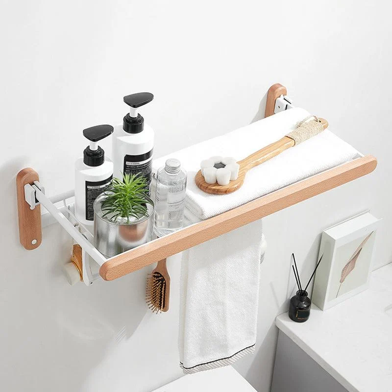 White Bathroom Set Solid Wood & Aluminum Bathroom Accessory as Individual or as a Set -Bathlova