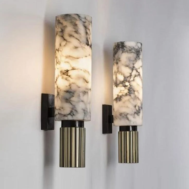 White Marble Wall Light -Bathlova