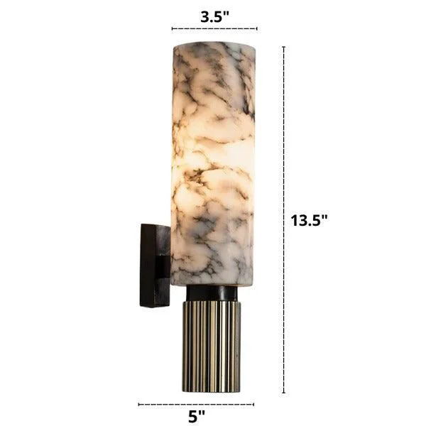 White Marble Wall Light -Bathlova