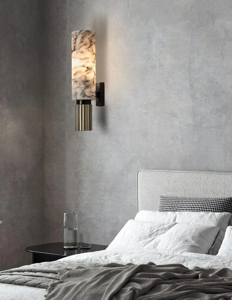 White Marble Wall Light -Bathlova