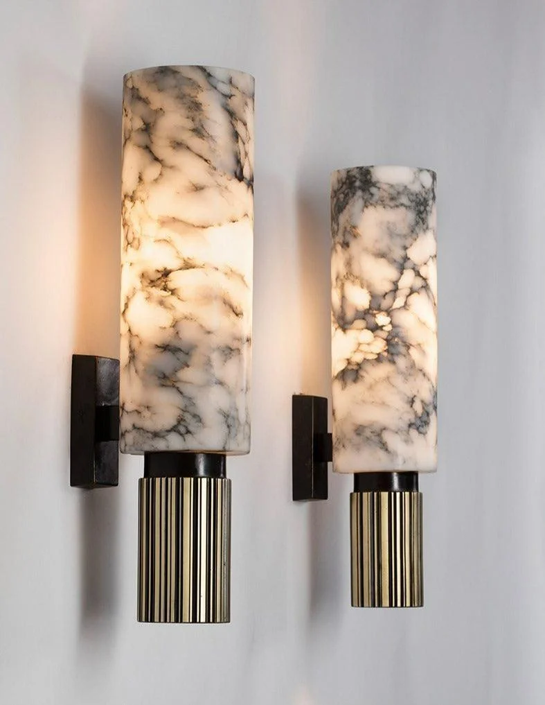 White Marble Wall Light -Bathlova